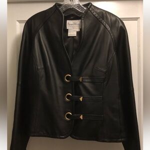 Pamela McCoy Black Leather Jacket